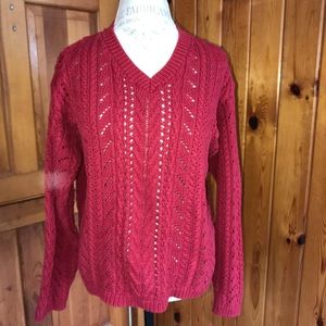L.L. Bean wide knit Cotton Sweater